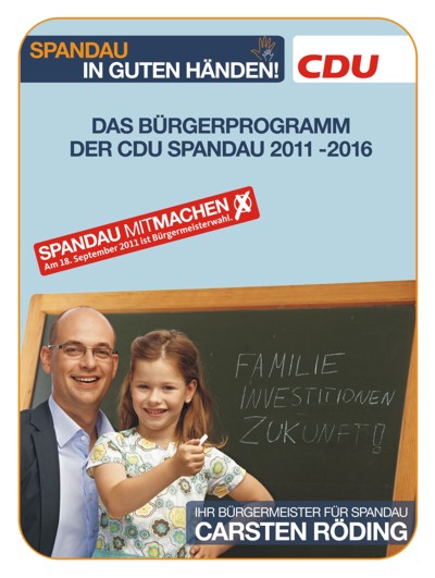 Das Bürgerprogramm 2011 - 2016 der CDU Spandau